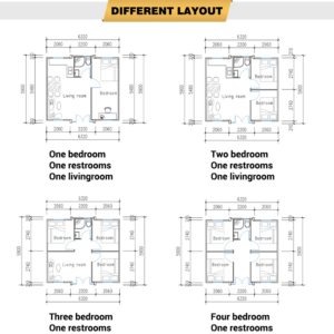casa expandible compacta 1 espacio abierto baño varias configuraciones (2)